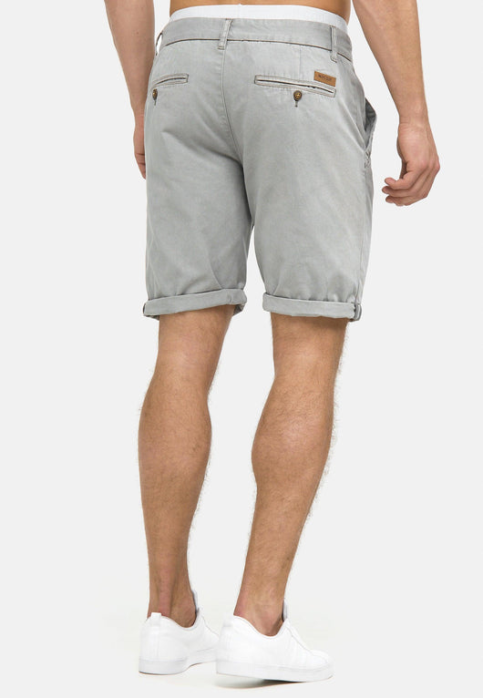 Indicode Men's Cuba Chino Shorts with 5 pockets incl. belt made of 100% cotton