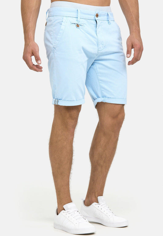 Indicode Men's Cuba Chino Shorts with 5 pockets incl. belt made of 100% cotton