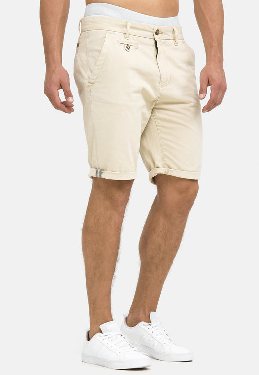 Indicode Men's Cuba Chino Shorts with 5 pockets incl. belt made of 100% cotton