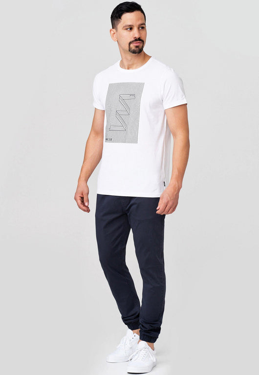 Indicode men's Fields trousers with 4 pockets made of 98% cotton